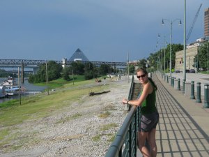 River walk on the Mississippi