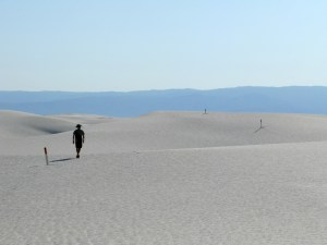 The Alkali flat hike around White Sands.
