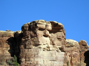 Abe Lincoln across the street.